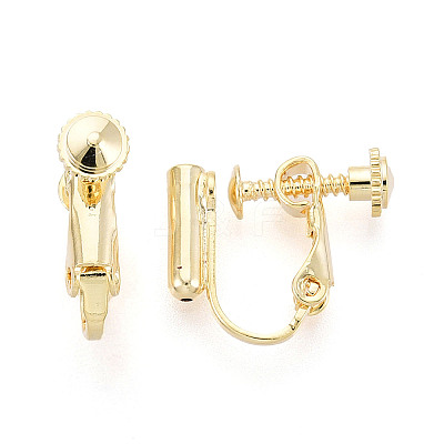 Brass Screw Clip-on Earring Converters Findings KK-N229-01B-1
