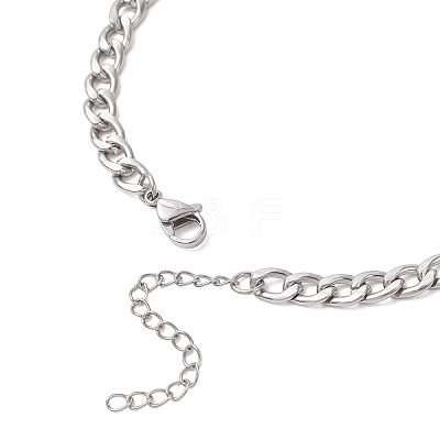 5MM 304 Stainless Steel Mixed Link Chain Necklaces NJEW-JN05850-1