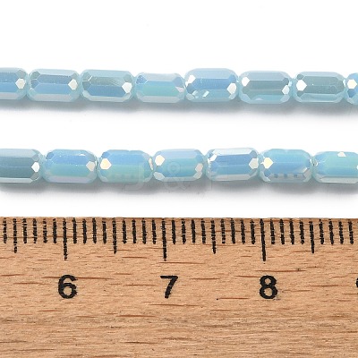 Electroplate Glass Beads Strands EGLA-D031-01-09-1