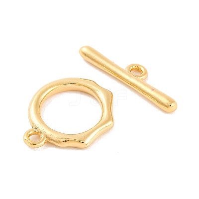 Brass Toggle Clasps KK-U024-02G-1