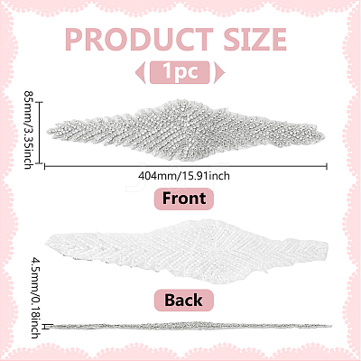 Seed Bead Cloth Hotfit Rhinestone DIY-WH0666-002B-1