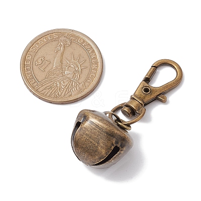 Iron Bell Pendant Decoration HJEW-JM02227-01-1