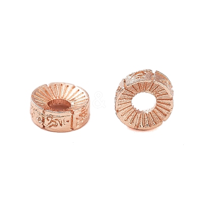 Rack Plating Brass Beads KK-S379-12RG-1
