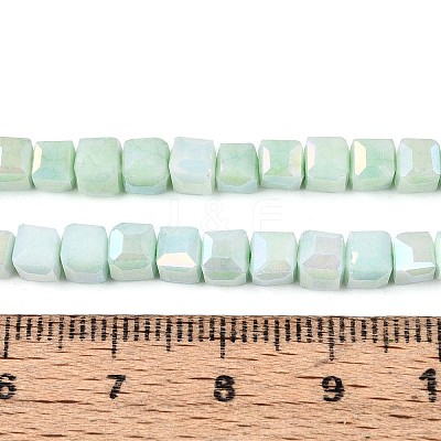 Anti-Tarnish Electroplate Glass Beads Strands GLAA-T025-4mm-10C-1