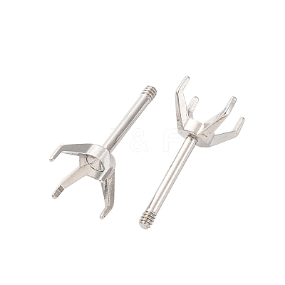 304 Stainless Steel Stud Earring Findings STAS-B091-02A-05P-1