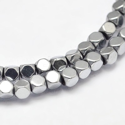 Electroplate Non-magnetic Synthetic Hematite Beads Strands G-I175-09B-1