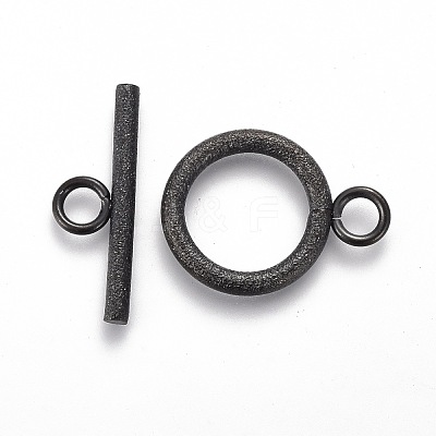 304 Stainless Steel Toggle Clasps Ion Plating(IP) STAS-P248-03EB-1