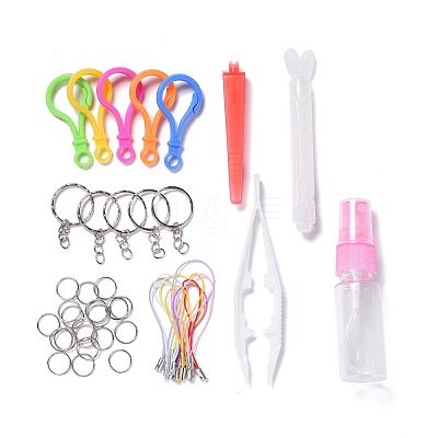 DIY 36 Colors 11000Pcs 4mm PVA Round Water Fuse & Crystal Beads Kits for Kids DIY-Z007-49-1