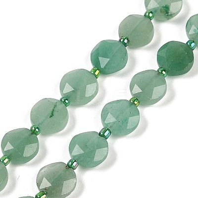 Natural Green Aventurine Beads Strands G-C116-A81-01-1
