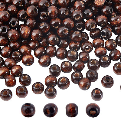 Dyed Natural Wood Beads WOOD-GO0001-07C-1