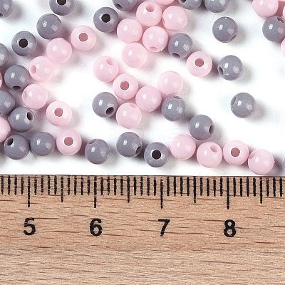 Opaque Acrylic Beads OACR-H118-07B-09-1