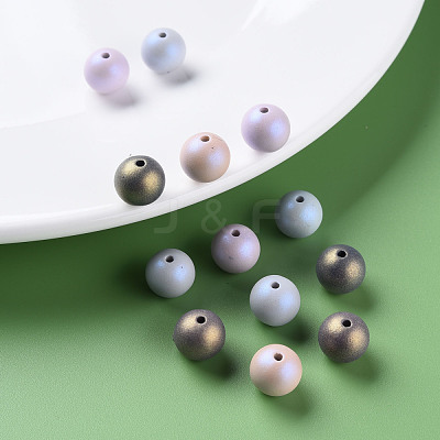 Spray Painted Acrylic Beads MACR-S373-43J-1