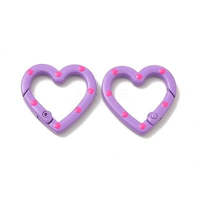 Spray Painted Alloy Spring Gate Rings X-FIND-A027-01-1