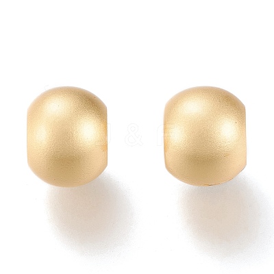 Matte Brass European Style Beads OPDL-H100-06MG-1