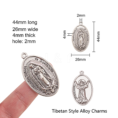 Tibetan Style Alloy Pendants PALLOY-CJ0003-01-1