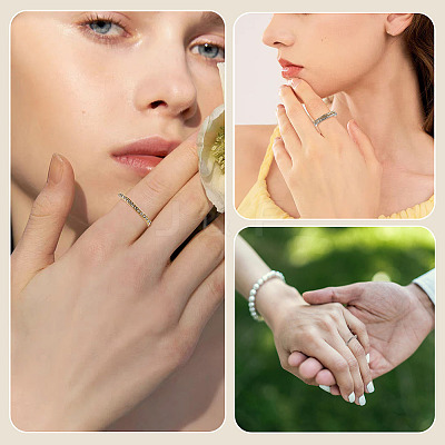 2Pcs 2 Colors Alloy with Crystal Rhinestone Finger Rings RJEW-TADJ0001-01A-1