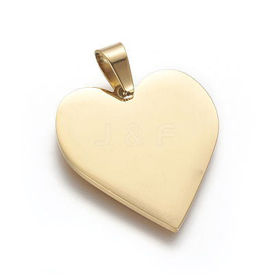 Ion Plating(IP) 304 Stainless Steel Stamping Blank Tag Pendants STAS-F213-02G-1