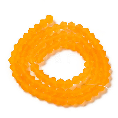 Imitate Austrian Crystal Frosted Glass Beads Strands EGLA-A039-T3mm-MD23-1