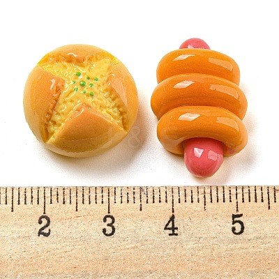 Opaque Resin Imitation Food Decoden Cabochons CRES-H002-01E-1
