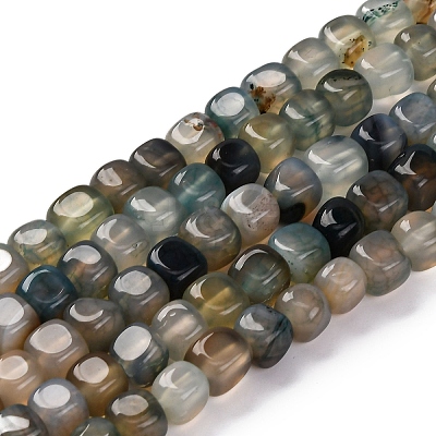 Natural Dragon Veins Agate Beads Strands G-G177-E06-01-1