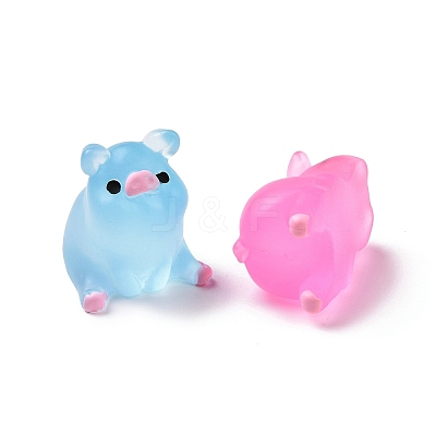 Lovely 3D Luminous Transparent Resin Cabochons X-RESI-H143-01-1