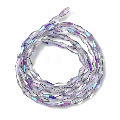 Transparent Electroplate Glass Beads X1-GLAA-K064-05A-HR01-1