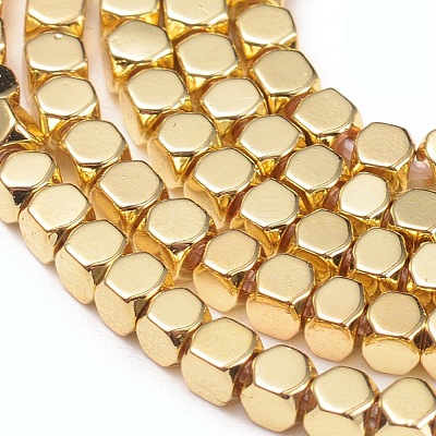 Electroplate Non-magnetic Synthetic Hematite Beads Strands G-I260-09A-1