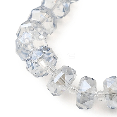 Transparent Electroplate Glass Beads Strands EGLA-P062-01A-PL01-1