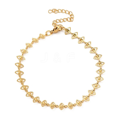 304 Stainless Steel Chain Bracelet for Women BJEW-I313-04-1