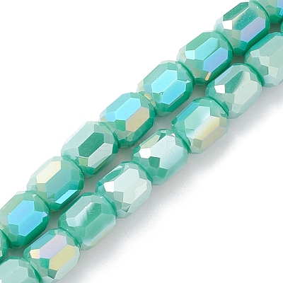 Electroplate Glass Beads Strands EGLA-K015-08G-1