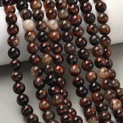 Natural Tiger Eye Beads Strands G-F591-18-8mm-07-1