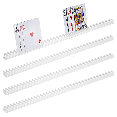 Acrylic Playing Cards Holders ODIS-WH0058-24-1