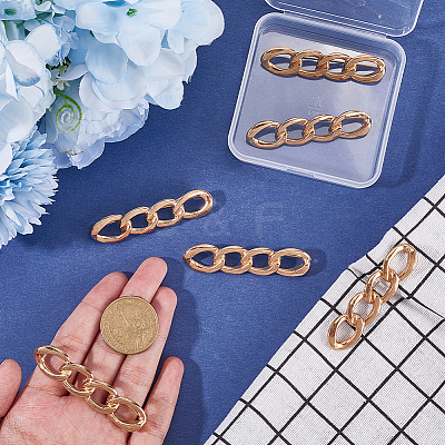 6Pcs Chain Shape Alloy Adjustable Jean Pins AJEW-GF0009-70LG-1