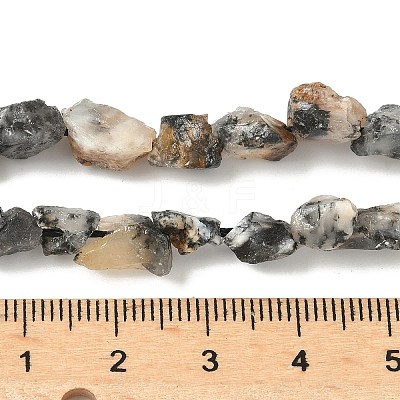 Raw Rough Natural African Black Opal Beads Strands G-M453-C05-1