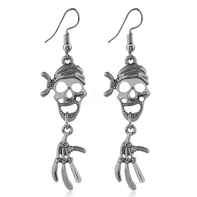 Halloween Theme Alloy Dangle Earrings FS-WG50C46-03-1