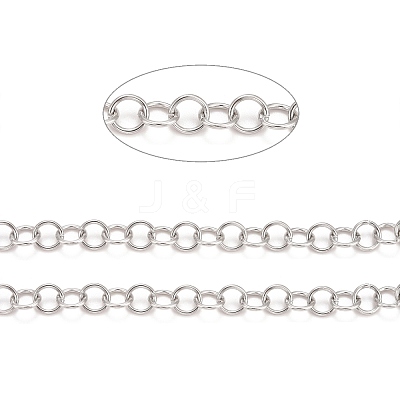 Tarnish Resistant 304 Stainless Steel Rolo Chains CHS-F011-08D-P-1