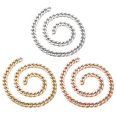 Handmade Plastic Curb Chains AJEW-FW0001-01-1