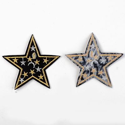 Computerized Embroidery Cloth Iron on/Sew on Patches X-DIY-S040-044-1