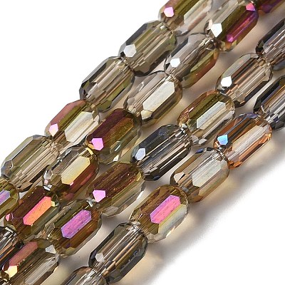 Electroplate Glass Beads Strands EGLA-D031-01-15-1