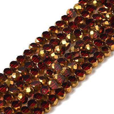 Electroplate Glass Beads Strands EGLA-P061-01B-05-1