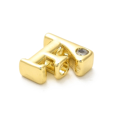 Rack Plating Brass Cubic Zirconia Beads KK-L210-008G-F-1