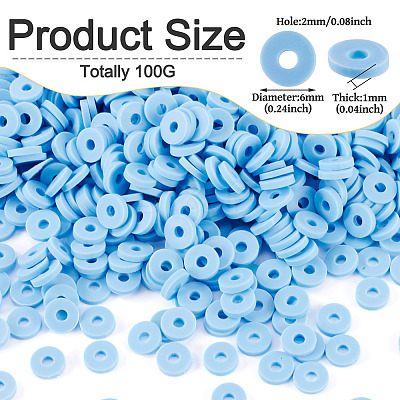 100G Handmade Polymer Clay Beads CLAY-TA0001-77C-1