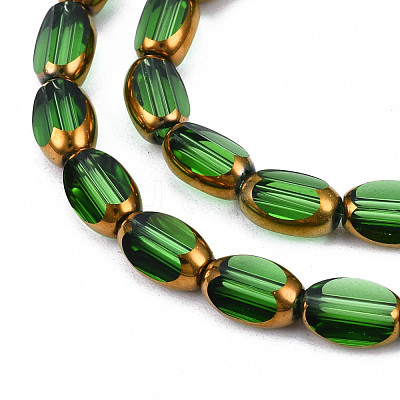 Electroplate Glass Beads Strands EGLA-N008-015G-1