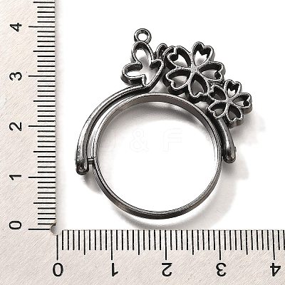 Alloy Open Back Bezel Pendants PALLOY-I223-05B-1
