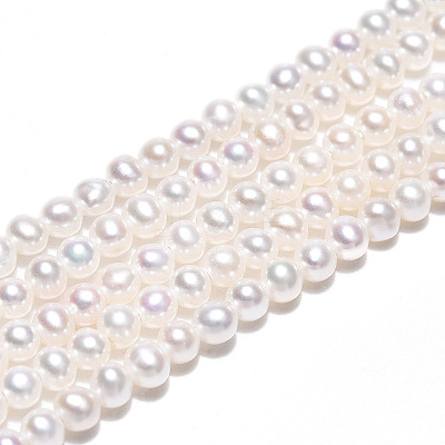 Natural Nucleated Pearl Beads Strands PEAR-N016-02B-1