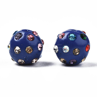Polymer Clay Rhinestone Beads RB-T017-31A-A-1