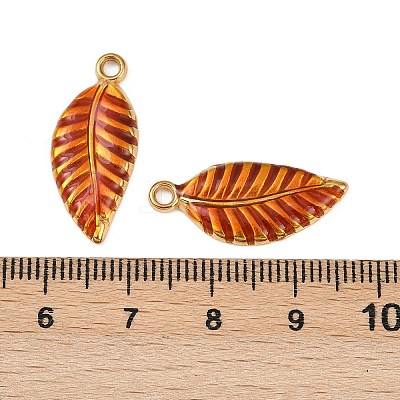 304 Stainless Steel Enamel Pendants STAS-Z140-01G-02-1