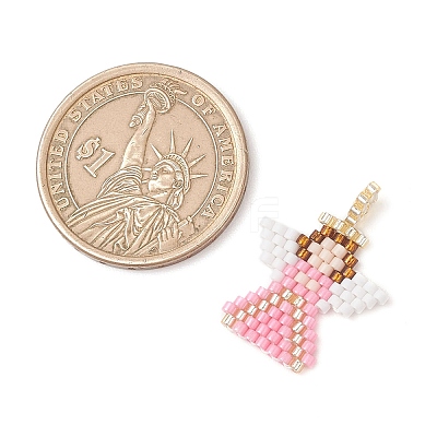 Beaded Angel Charms PALLOY-MZ01207-01-1