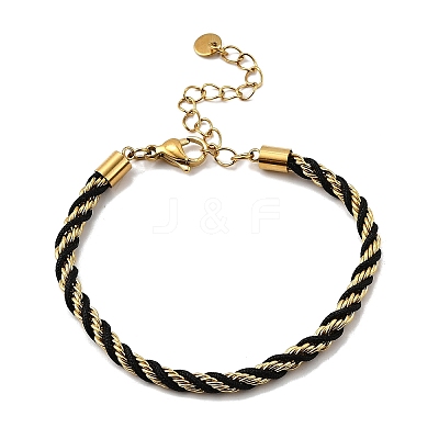 304 Stainless Steel Nylon Cord String Bracelets BJEW-Z124-01G-1
