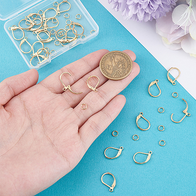 30Pcs 304 Stainless Steel Leverback Earring Findings STAS-BBC0009-22-1